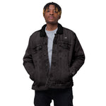 JA Logo'd Denim Sherpa Jacket